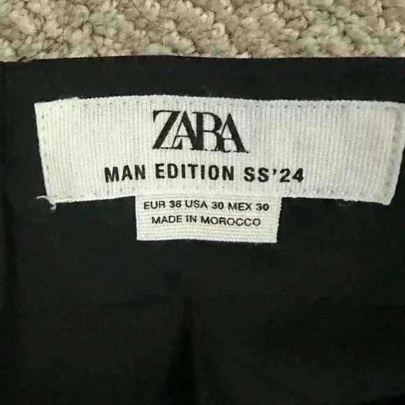 Zara Man Edition SS’24 Black Dress Pants Size 30 - Picture 4 of 4
